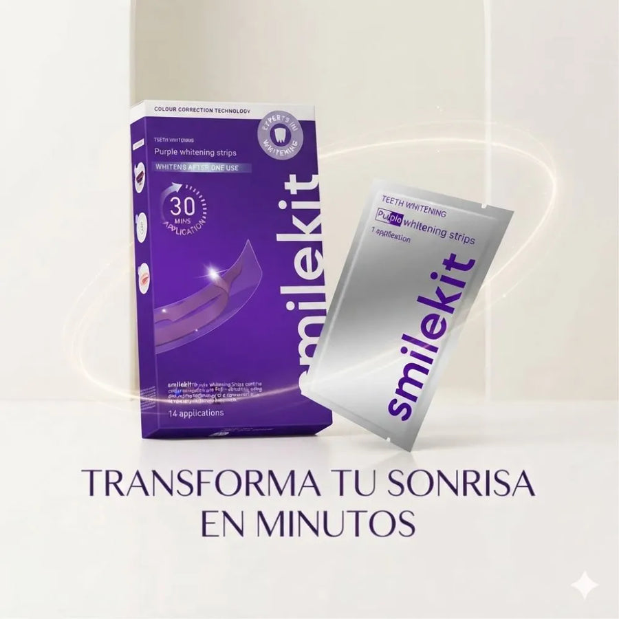 Fotografía del producto Smilekit Cintas Blanqueadoras | Tu sonrisa más blanca empieza hoy